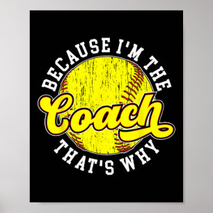 Eftersom jag är Coach Softll Coach Softll Coaching Poster