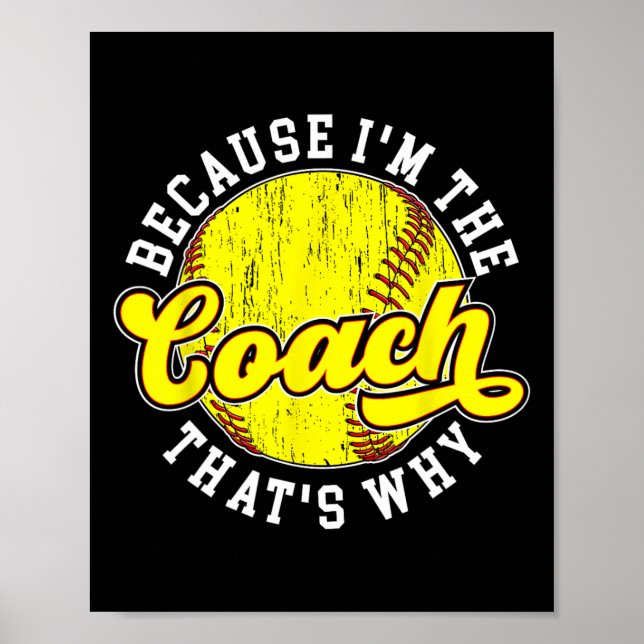 Eftersom jag är Coach Softll Coach Softll Coaching Poster (Framsidan)