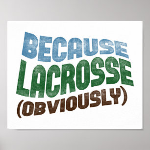 Eftersom Lacrosse Poster Lacrosse Player Art