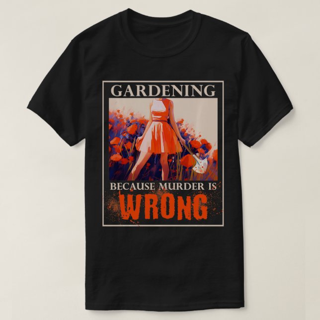  eftersom mord är fel  t shirt (Design framsida)