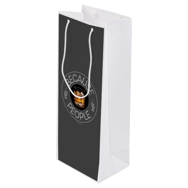 Eftersom People (whiskey) Vin Gift Bag (Framsidan Vinklad)