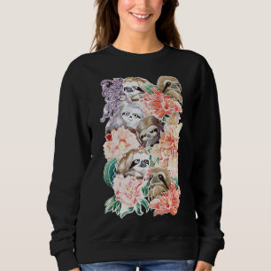 Eftersom Sloths Vatten Färg T Shirt