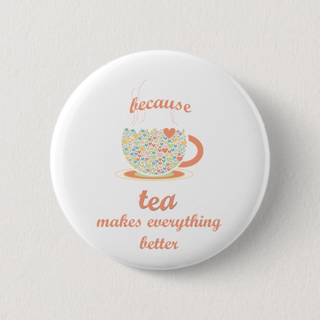 Eftersom Tea gör allt bättre Knapp (Framsida)