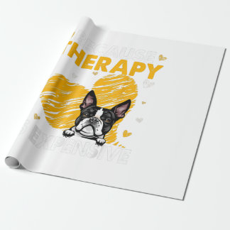 Eftersom terapi är dyrt för Boston Terrier Gift Presentpapper