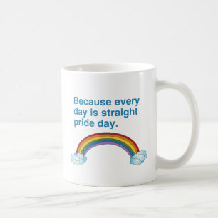 Eftersom varje dag är Straight Pride-dagen Kaffemugg
