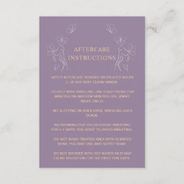 Eftervård Anvisningar Logotyp Kvinnor Lila Rådkort