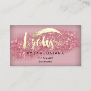 Eftervård Brows Logotyp Microblading Ro Studio Bus Visitkort