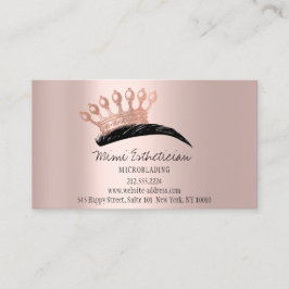 Eftervård Eyebrows Krona Logotyp Ro Visitkort