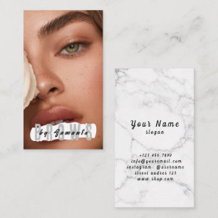 Eftervård för Brows PMU Microblading Henna Salong Visitkort