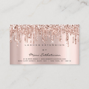 Eftervård Instruktion Ro Rosa Glitter Drives Visitkort