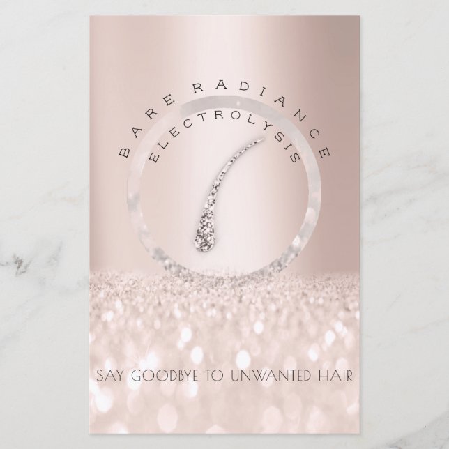 Eftervårdsinstruktioner Rose Glitter Elektrolys1 Flygblad (Framsidan)