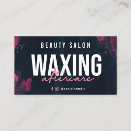 Eftervårdskort för Lila Rosa Visitkort