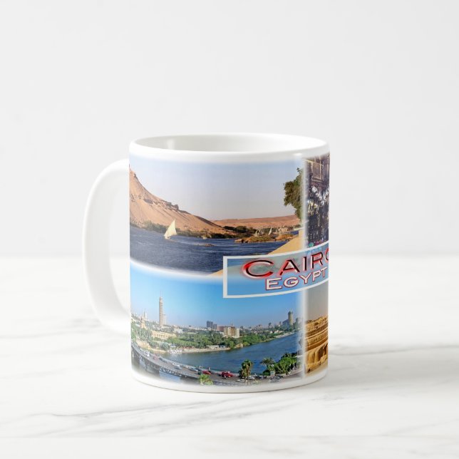 EG Cairo - Floden Nile - Khan el Khalili - Kaffemugg (Framsida vänster)