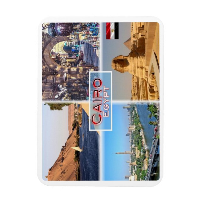 EG Cairo - Floden Nile - Khan el Khalili - Magnet (Vertikal)
