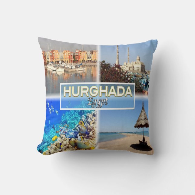EG-Egypten - Hurghada - rött hav - Kudde (Framsida)