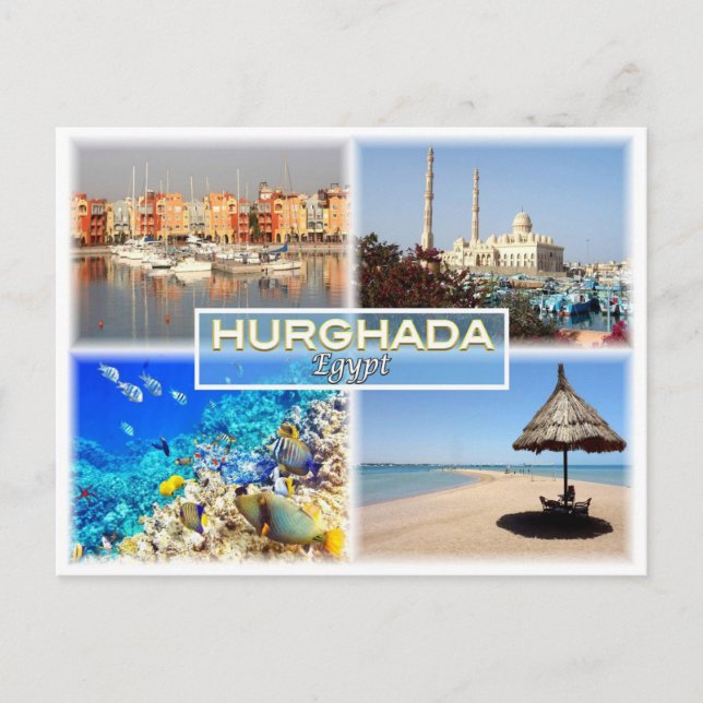 EG-Egypten - Hurghada - rött hav - Vykort (Framsida)