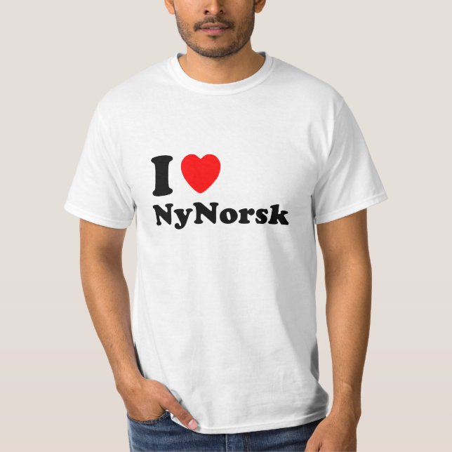 Eg. elskar nynorsk t-shirt (Framsida)