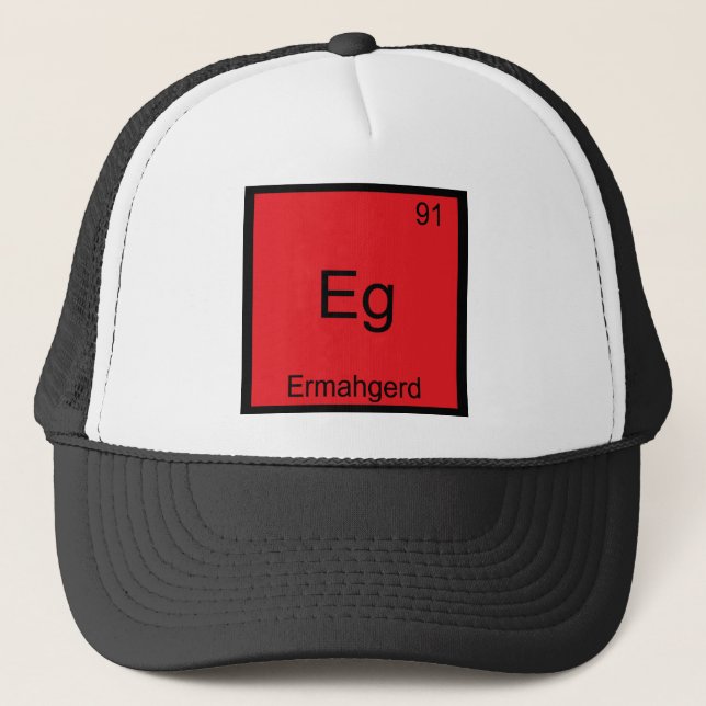 Eg. - Utslagsplats för Ermahgerd rolig Meme Keps (Framsida)