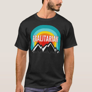 Egalitär, Vintage Retro Sunset Design T Shirt