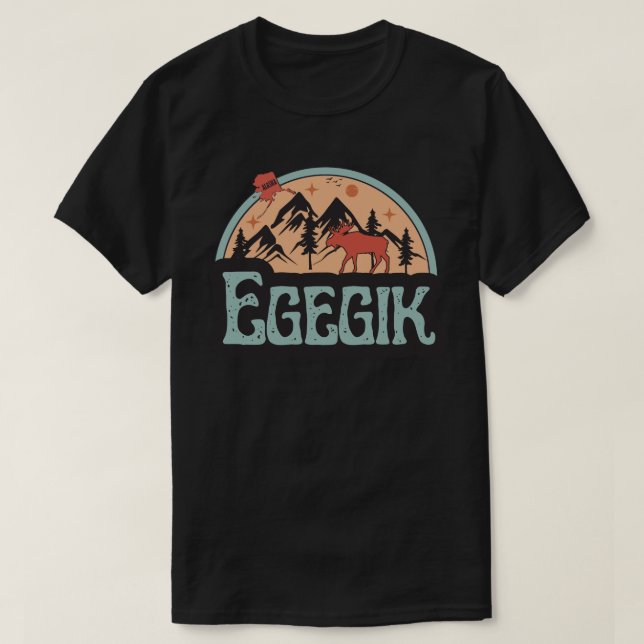 Egegik, Alaska-Shirt T-Shirt (Design framsida)