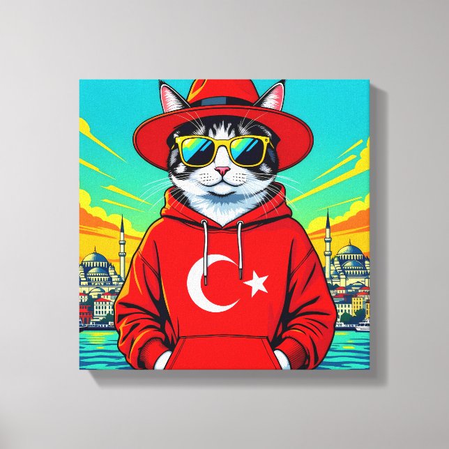 EGEISK KATT-STORSTADSKATT 2 CANVASTRYCK (Framsida)