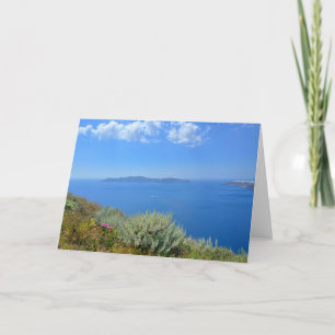 Egeiska havet Kusten Santorini Grekland Kort