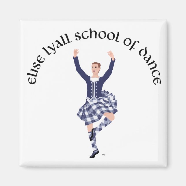 Egen anpassning Elise Lyall dansskola Magnet (Framsidan)