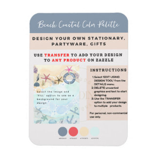 Egen design strand kustnära nautisk magnet