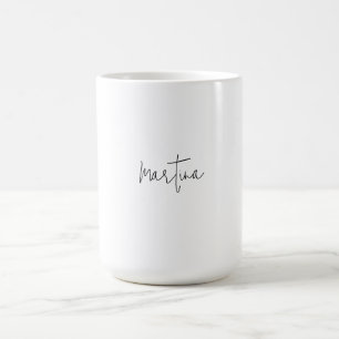 Egen enkel Elegant i Namn enkel calligrafi Kaffemugg