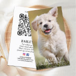 Egen Foto Husdjur Valp Hund Sociala Medier QR-kod Visitkort<br><div class="desc">När din bästa vän är allas bästa vän! Pet influencer-affärskort så att hundar fläkt kan behålla med din insta berömd-stjärna. Oavsett om resor går till hund-parken, husdjursbutiken eller husdjursaffärerna och marknadsföring kampanj, är dessa affärskort i professionell social perfekt att visa upp din bästa vän. Anpassa dina favoritfoton till dina husdjur,...</div>