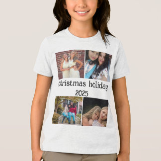 EGEN JULFIRANDE 4 FOTO KOLLAGE T SHIRT