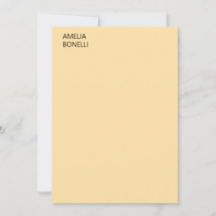 Egen Namn Modern Minimalistisk Professionell Enkel Anteckningskort