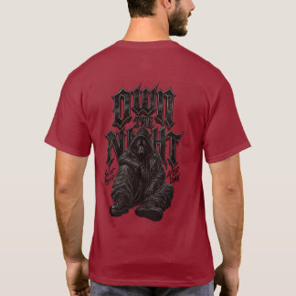 Egen Natt Mörk Gothic Ensam Varg Grunge T-Shirt