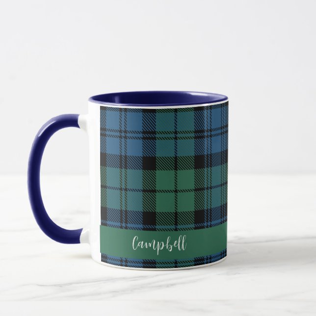 Egen Plaid Script Campbell-ruta Mugg (Vänster)