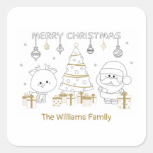 Egen Roligt för färgning av eget namn under jul - 