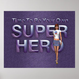 Egen Superhero för UTSLAGSPLATS Poster