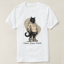 Egen Väg – Affärsinspirerad Streetwear Katt T Shirt