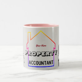 ’Egendom Accountant’ Två-Tonad Mugg