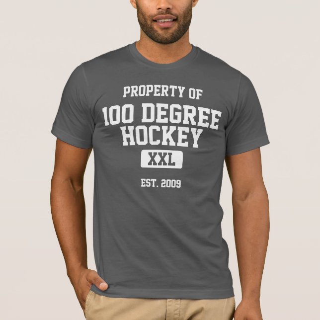 Egendom av 100 grad hockey tee (Framsida)