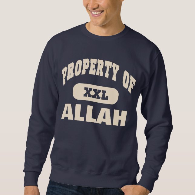 Egendom av Allah - Mike Tyson Lång Ärmad Tröja (Framsida)