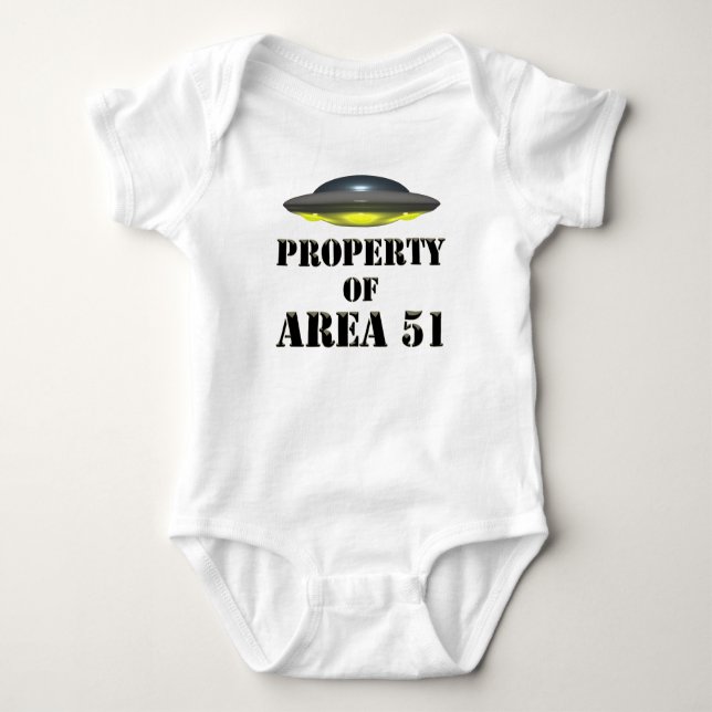 Egendom av Area 51 T Shirt (Framsida)