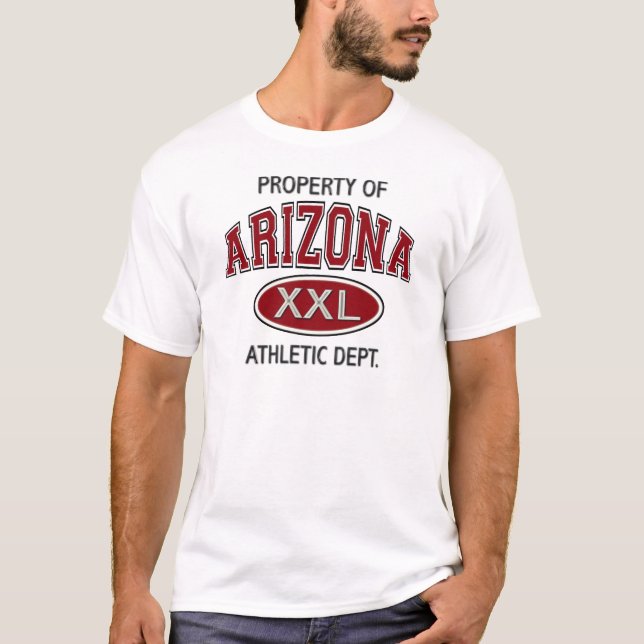 EGENDOM AV ARIZONA DEN IDROTTS- DEPT.EN T-SHIRT (Framsida)