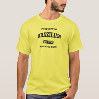 Egendom av brasilianska Jiu Jitsu Atheltic Tee Shirt