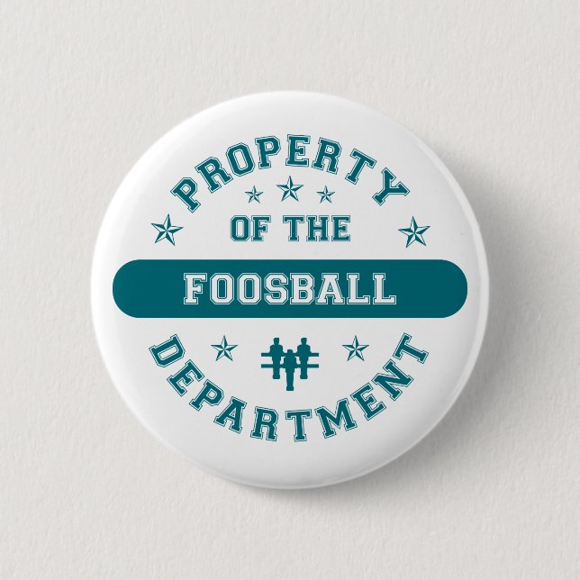 Egendom av den Foosball avdelningen Knapp (Framsida)