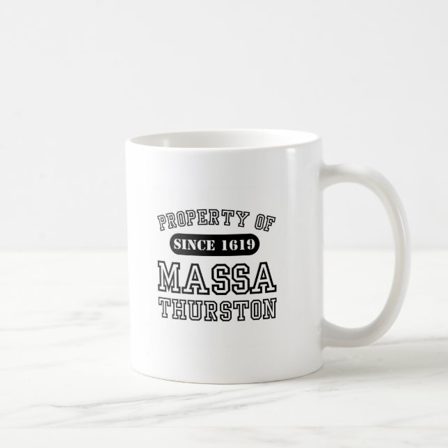 Egendom av den Massa Thurston muggen Kaffemugg (Höger)