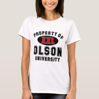 Egendom av den Olson universiteten T Shirt
