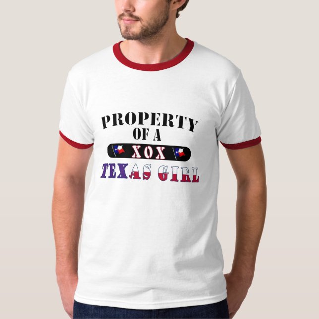 Egendom av den TEXAS flickaskjortan Tee Shirt (Framsida)