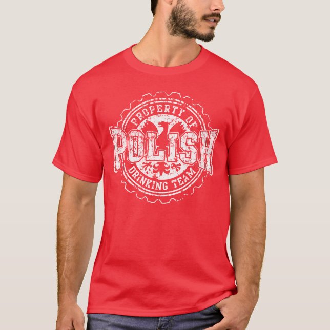 Egendom av det polska dricka laget tee (Framsida)