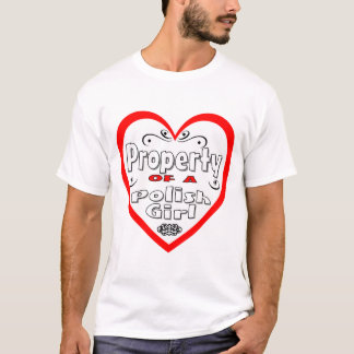 Egendom av en polsk flicka tee shirt