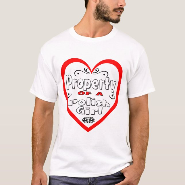 Egendom av en polsk flicka tee shirt (Framsida)